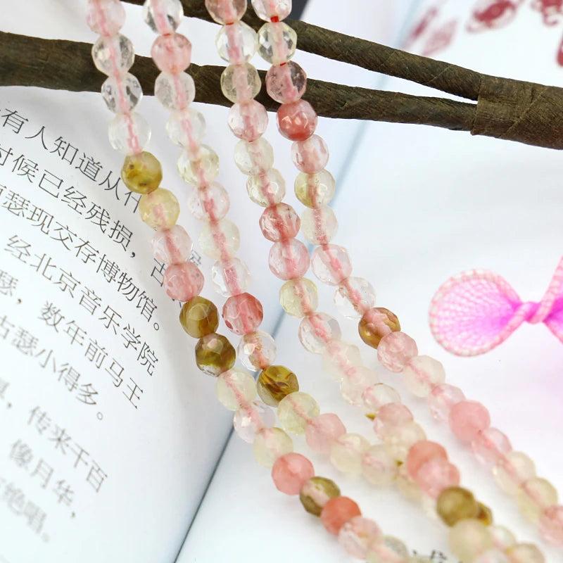 Watermelon Crystal Tourmaline Beads 4-14mm DIY Jewelry Making