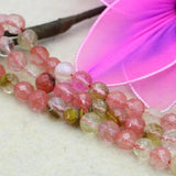 Watermelon Crystal Tourmaline Beads 4-14mm DIY Jewelry Making