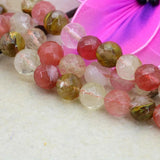 Watermelon Crystal Tourmaline Beads 4-14mm DIY Jewelry Making