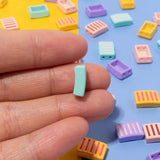 10pcs 6X12MM Enamel Rectangle Beads for Bracelets Making Diy Jewelry