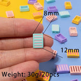 10pcs 6X12MM Enamel Rectangle Beads for Bracelets Making Diy Jewelry