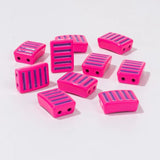 10pcs 6X12MM Enamel Rectangle Beads for Bracelets Making Diy Jewelry