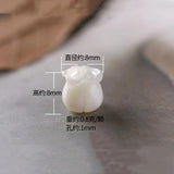 Natural Tulips Flower Shape Shell Beads DIY 6/8MM Jewelry Accessories