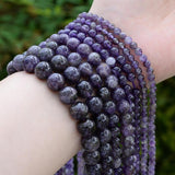 Amethyst Agates Stone Beads for Jewelry Making DIY 15In