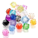 100Pcs Mixed Colorful Acrylic Square Beads for DIY Jewelry Making