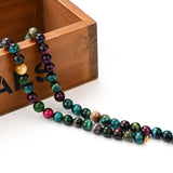 Tiger Eye Round Stone Beads for Jewelry Making DIY Bracelet Necklace 4-12MM