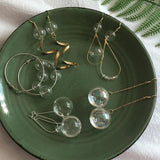 6pcs 12-30mm Hollow Glass Ball Double Hole Bubble Glass Globe