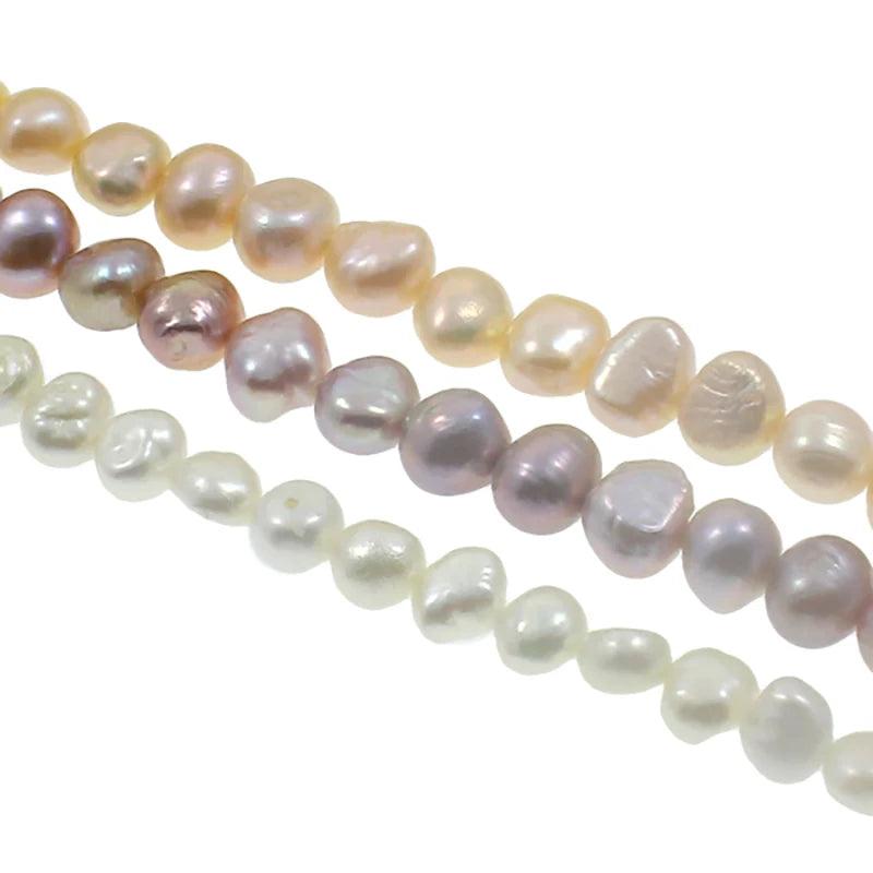 7-8mm Baroque Natural Freshwater Pearl Cultured Loose Pearls