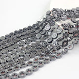 Hematite Flower Tree Cross Loose Beads for Jewelry Making