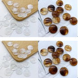 21/25mm Round Clear Cloudy Acrylic Beads for DIY Shoulder Bag/Hair Decoration