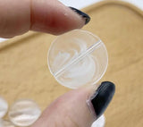 21/25mm Round Clear Cloudy Acrylic Beads for DIY Shoulder Bag/Hair Decoration