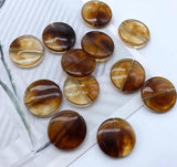 21/25mm Round Clear Cloudy Acrylic Beads for DIY Shoulder Bag/Hair Decoration