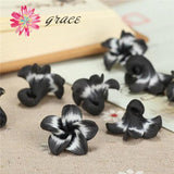 20pc 18mm Polymer Plumeria Flower Beads DIY Girls Necklace Hair Band Bracelet