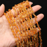 6-8mm Natural Stone Yellow Quartz Citrines Loose Beads for Jewelry Making