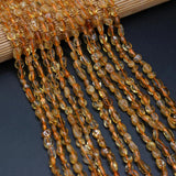 6-8mm Natural Stone Yellow Quartz Citrines Loose Beads for Jewelry Making