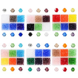 600pcs 4mm Crystal Seed Beads for DIY Jewelry Making