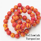 8mm Turkey Stone Colorful Howlite Beads for Summer Jewelry