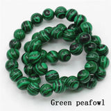 8mm Turkey Stone Colorful Howlite Beads for Summer Jewelry
