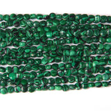 Malachite Stone Beads Flat Round Faceted Bead Loose Gems