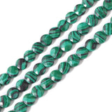 Malachite Stone Beads Flat Round Faceted Bead Loose Gems