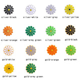 10PCS Enamel Daisies Metal Spacer Bead DIY Bracelets Jewelry Making