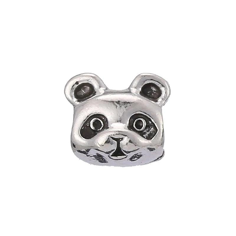 10Pcs Silver Plated Animal Charm Beads DIY Bracelet & Necklaces