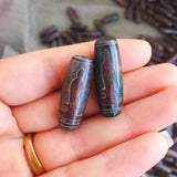 30mm Guanyin Grey Green Stone Tibetan Dzi Agate Beads Reiki Healing Men Women