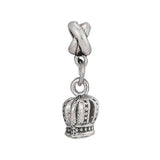 10Pcs/Lot Silver Plated Crown Love Wings Charm Pendant Jewelry Making