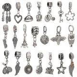 10Pcs/Lot Silver Plated Crown Love Wings Charm Pendant Jewelry Making