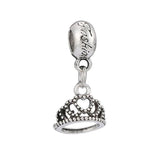 10Pcs/Lot Silver Plated Crown Love Wings Charm Pendant Jewelry Making