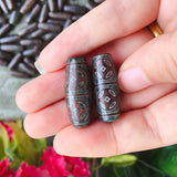 30mm Retro Grey Green Stone Buddha Jewelry DIY Beads