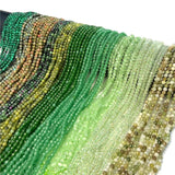 4mm Faceted Malachite Turquoise Stone Beads 15' DIY Jewelry Making