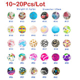 Kovict 10~20Pcs/Lot Leopard Printed Silicone Beads for Baby Teething