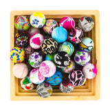 Kovict 10~20Pcs/Lot Leopard Printed Silicone Beads for Baby Teething