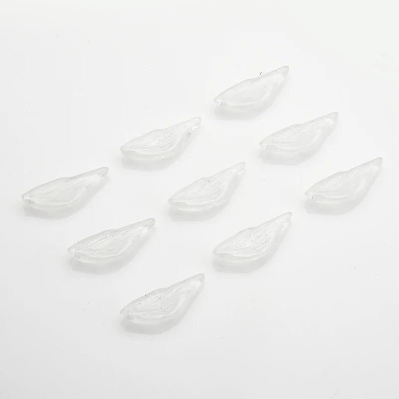 20Pcs 12X30mm Gradient Czech Glazed Wing-shaped Glass Bead For DIY Jewelry