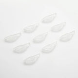 20Pcs 12X30mm Gradient Czech Glazed Wing-shaped Glass Bead For DIY Jewelry
