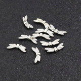 50pcs Dragonfly Metal Spacer Beads for Jewelry Making DIY Accessories