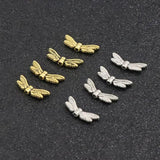 50pcs Dragonfly Metal Spacer Beads for Jewelry Making DIY Accessories