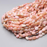 Natural Pink Opal Stone Beads 6-8mm Irregular Shape for DIY Jewelry Making