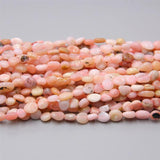 Natural Pink Opal Stone Beads 6-8mm Irregular Shape for DIY Jewelry Making