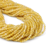 High Yellow Agates Faceted Natural Stone Beads for Jewelry Making