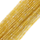High Yellow Agates Faceted Natural Stone Beads for Jewelry Making