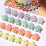 20 PCS Mixed Color Acrylic Star Beads DIY Jewelry Spacer Bracelets Earrings