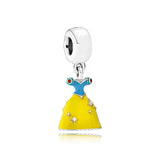 Disney Princess Dress Pendant DIY Charms Bracelet Beads