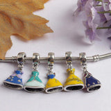 Disney Princess Dress Pendant DIY Charms Bracelet Beads