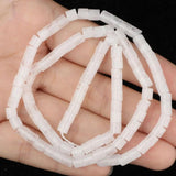 4x4mm Natural Stone Cylinder Crystal Beads Spacer Beads 15''