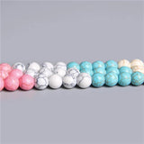 8mm Natural Stone Beads Mixed Agates Turquoises Malachite Round Stones Bead