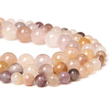 Natural Purple Yellow Violet Lilac Jaspers Stone Beads Round Loose Bead