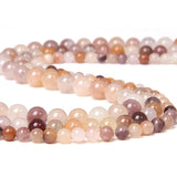Natural Purple Yellow Violet Lilac Jaspers Stone Beads Round Loose Bead