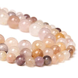 Natural Purple Yellow Violet Lilac Jaspers Stone Beads Round Loose Bead